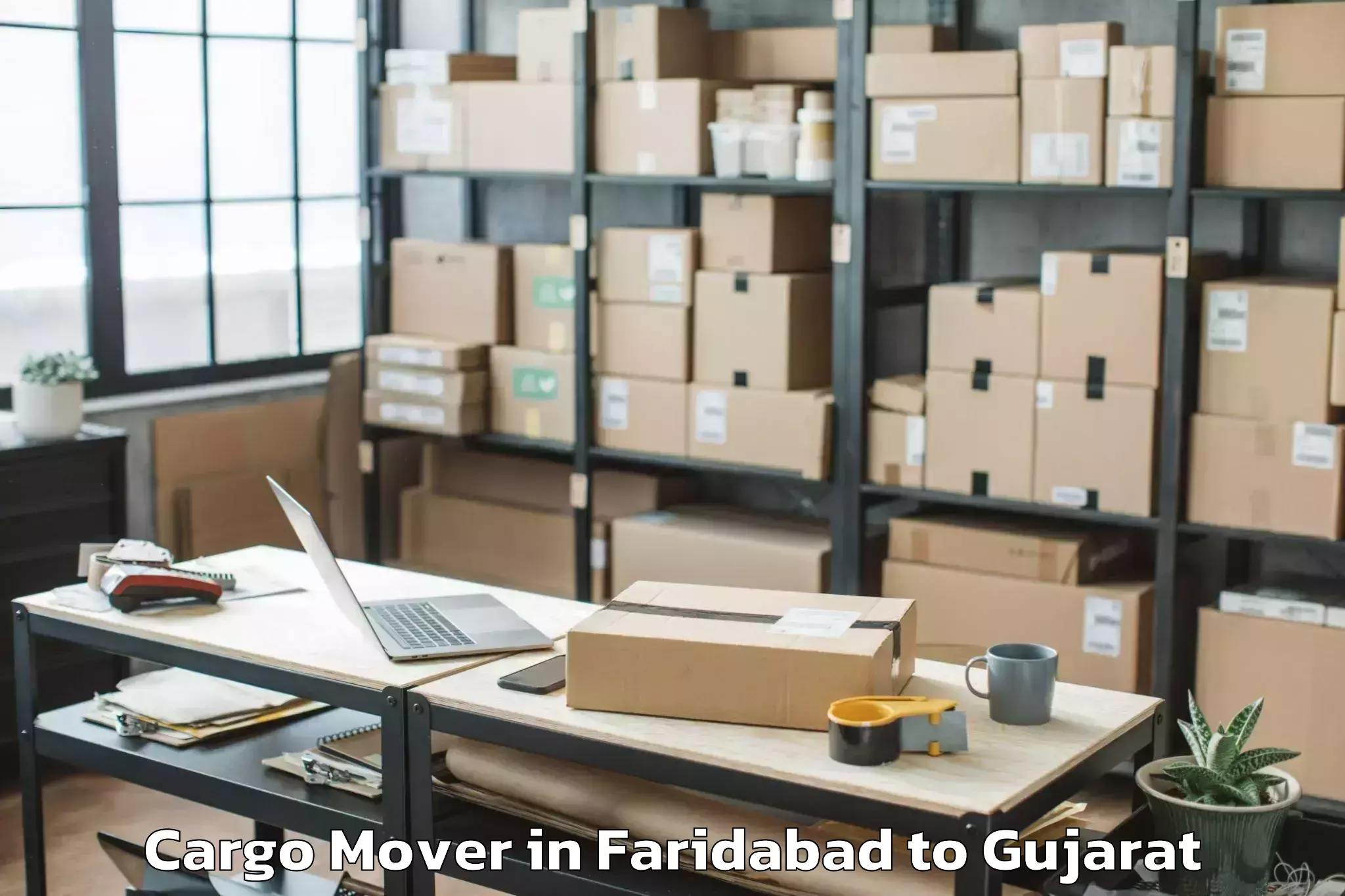 Affordable Faridabad to Udhana Cargo Mover